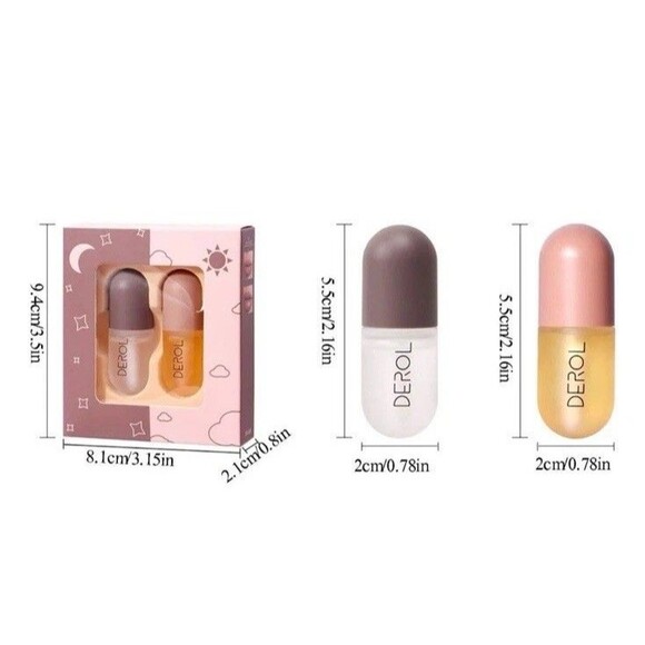 2x DEROL Lip Plumper Extreme Lip Gloss Plump Volume Lips Moisturizing Maximizer - Picture 3 of 8